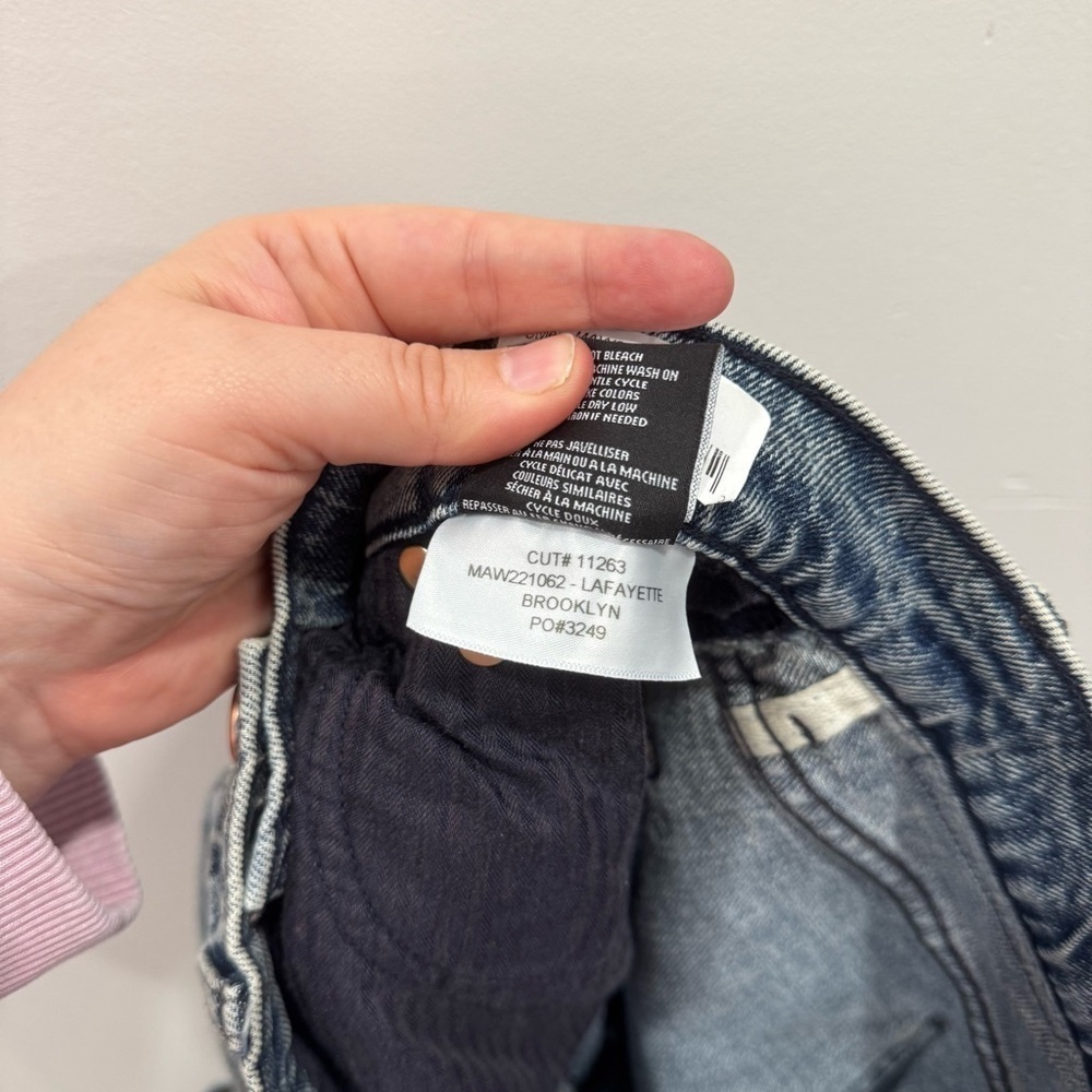 Modern American La Fayette Straight Leg Jeans Distressed in Brooklyn Wash 26 - Picture 10 of 10